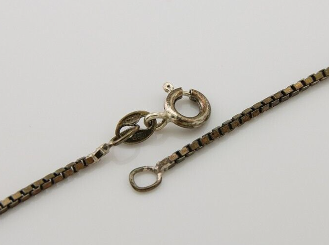 Navajo Necklace 925 Silver Natural Turquoise Native American Artist C.80's