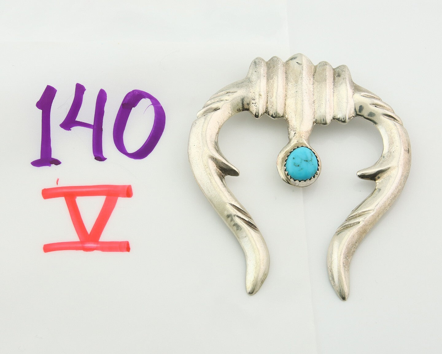 Navajo Sterling Silver Pendant Handmade Authentic Vintage C.80's