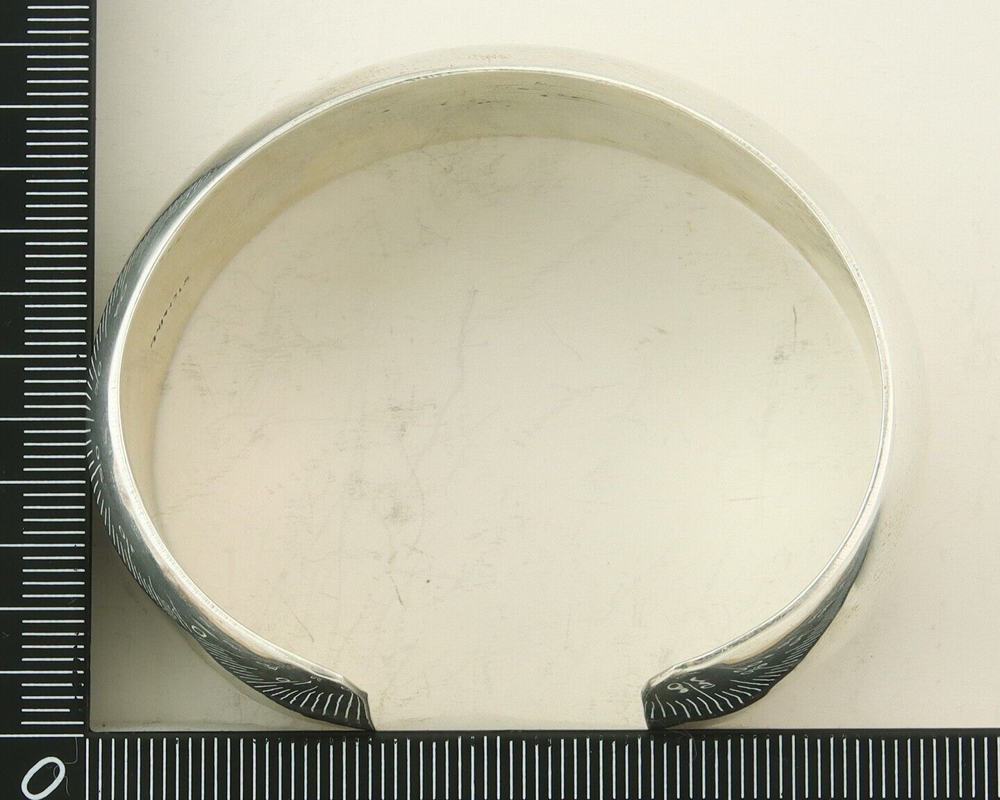 Navajo Bracelet 925 Silver Handmade Cuff 23.5 mm Wide C.80's