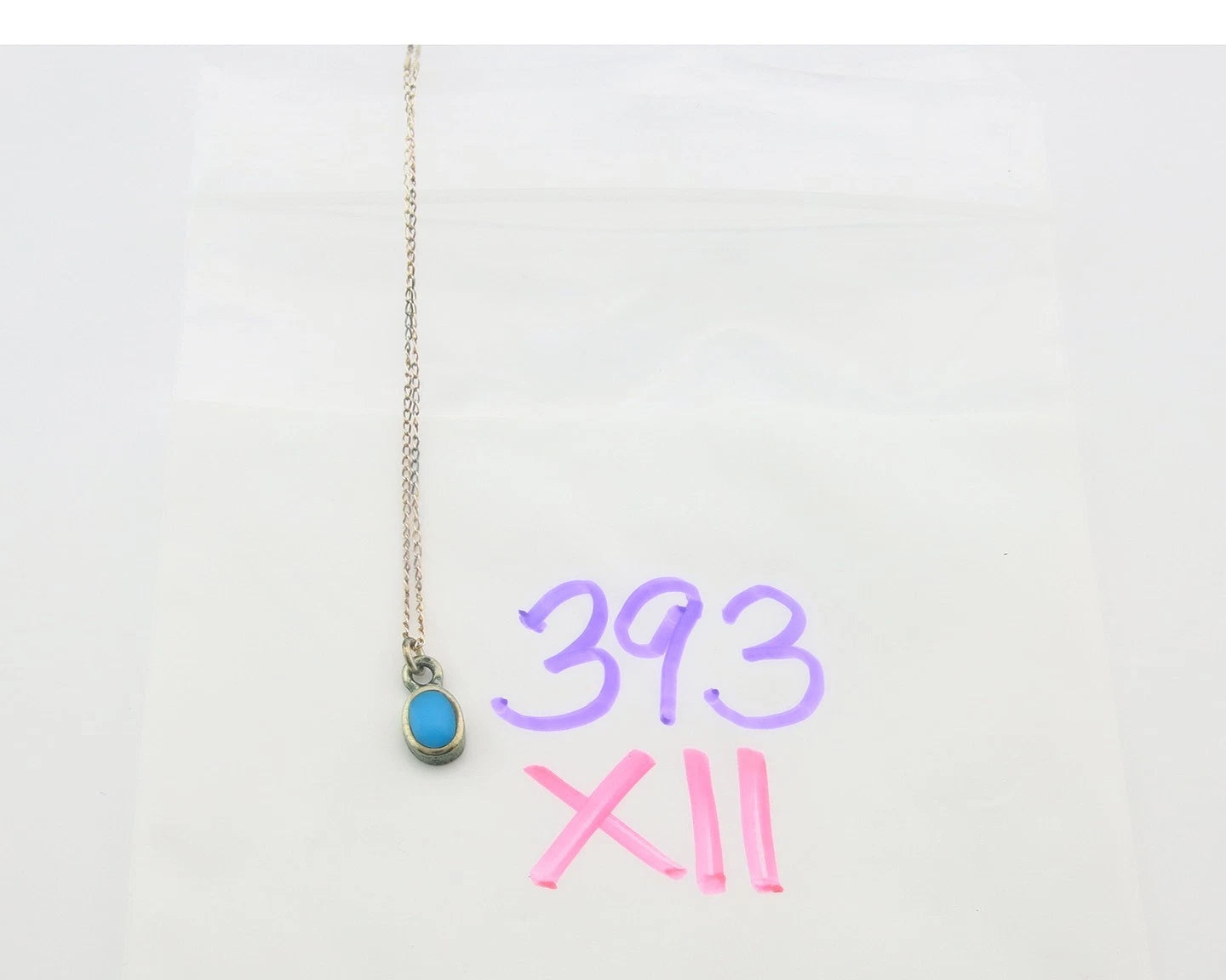 Navajo Necklace Sterling Silver Natural Blue Turquoise Vintage