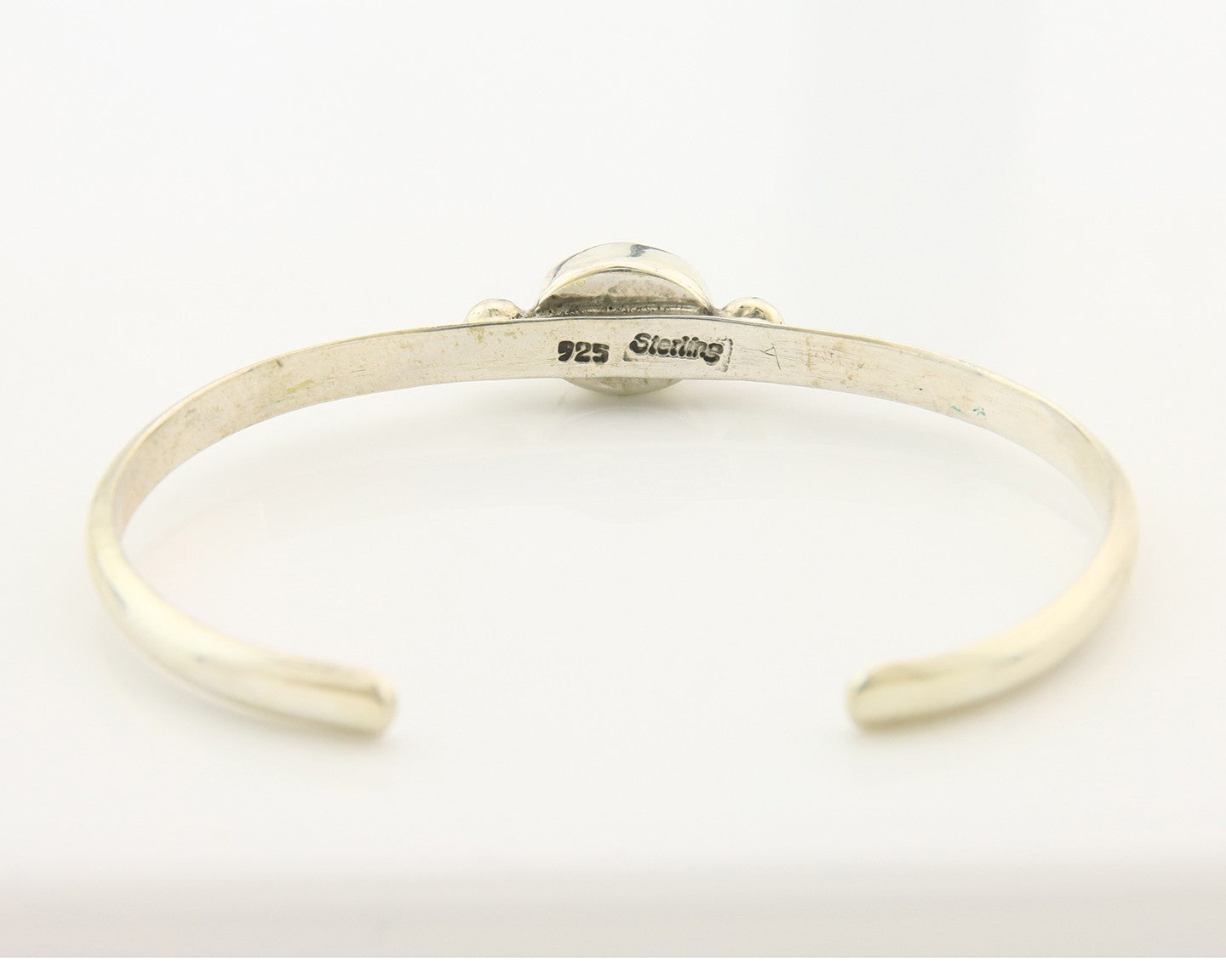 Navajo Cuff Bracelet Sterling Silver Natural Mined MOP Native Artist