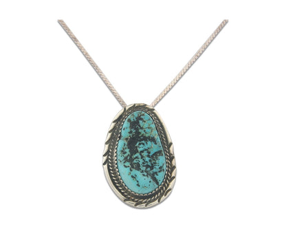 Navajo Sterling silver Necklace Turquosie Authentic Vintage Native American