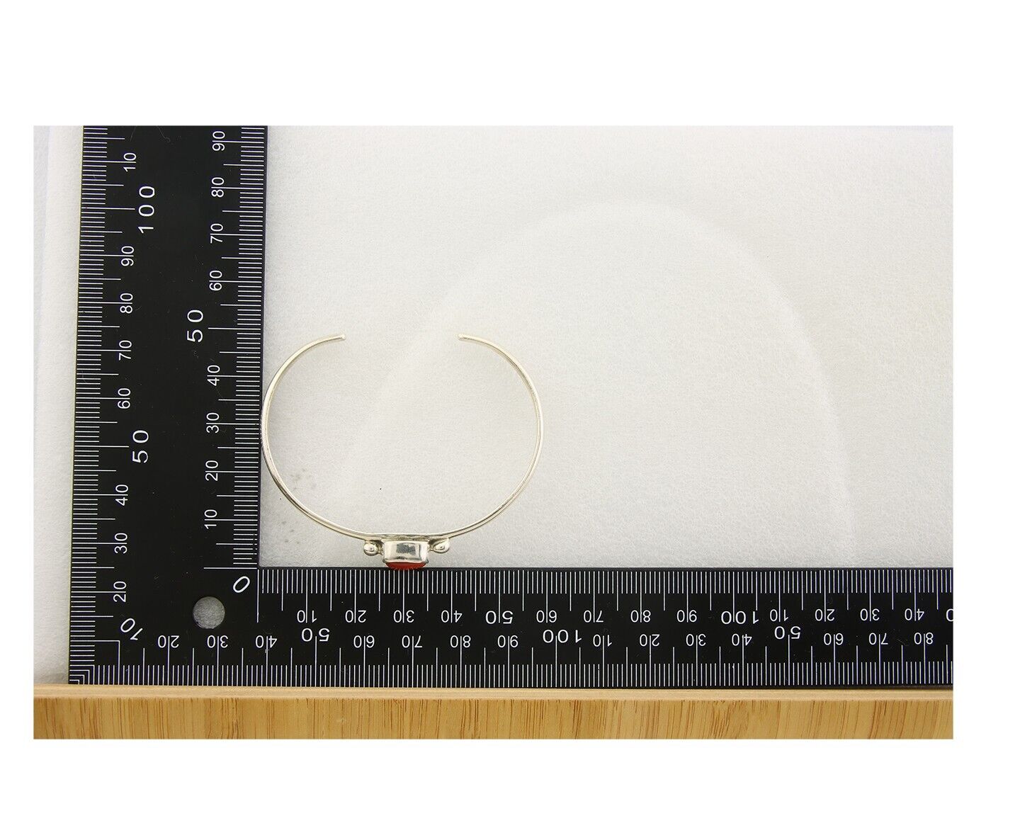 Navajo Bracelet .925 Silver Natural Red Coral Cuff Native American Artist C.80's