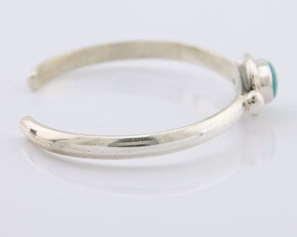 Navajo Bracelet 925 Silver Natural Turquoise Native American Artist C.80's