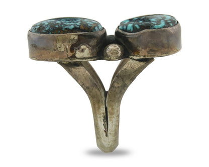 Vintage Navajo Ring 925 Sterling Silver Turquoise Handmade Size 5.75