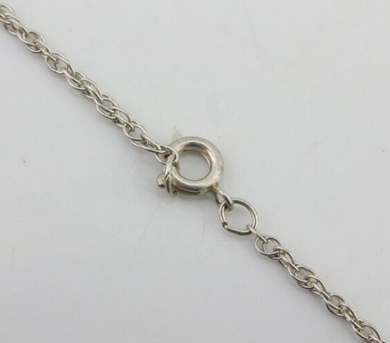 Navajo Turquoise Handmade Necklace 925 Silver Artist Signed Artist PM C.80's