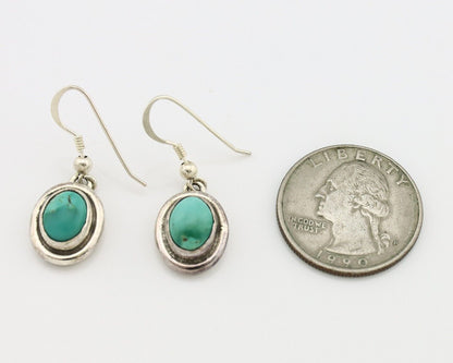 Navajo Earrings 925 Silver Arizona Turquoise Native American Artist C.80s