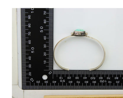 Navajo Cuff Bracelet 925 Silver Turquoise Cuff Native American Artist C.80's