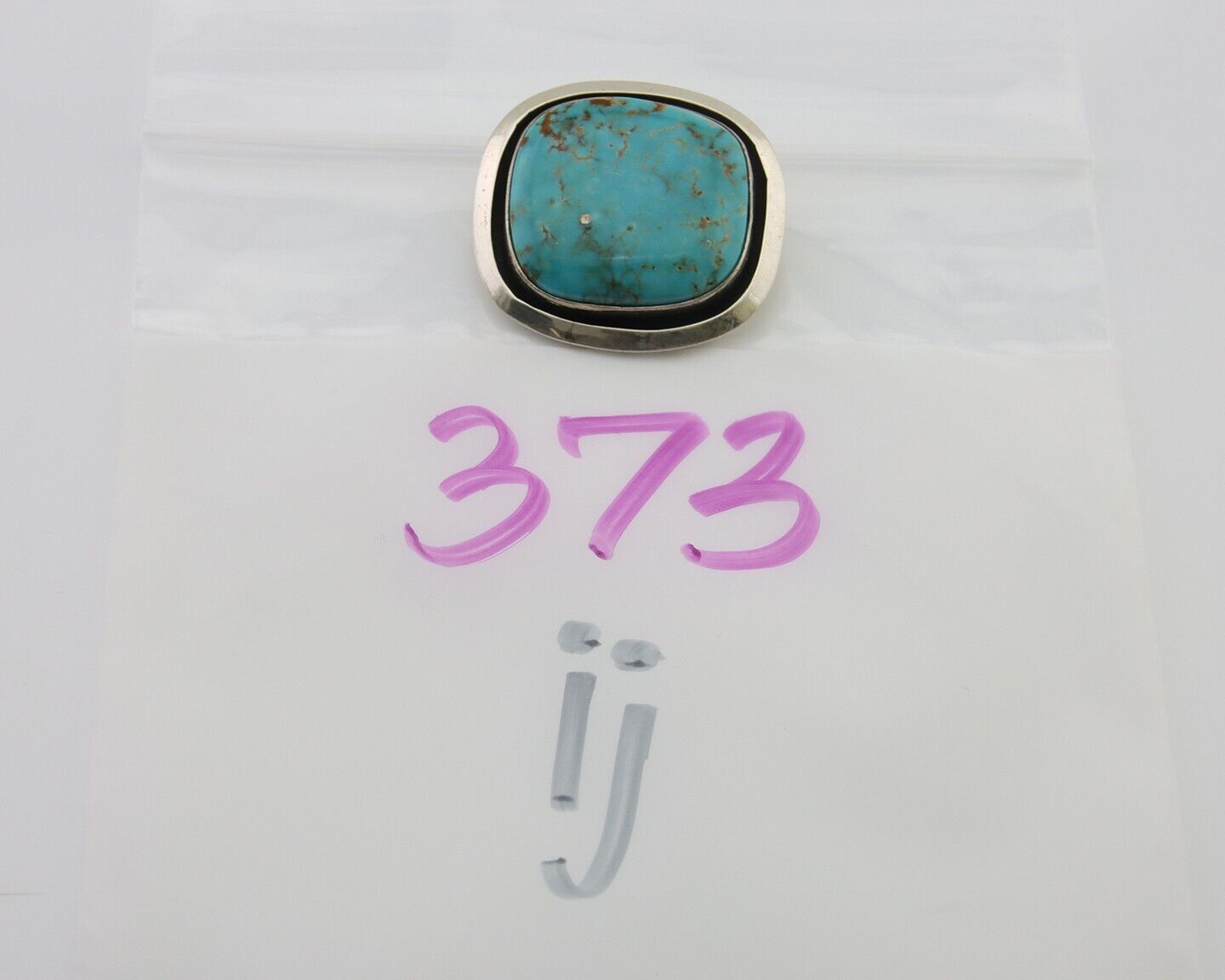 Navajo Pin Pendant 925 Silver Globe Turquoise Artist Signed Doug Zachary C.80's