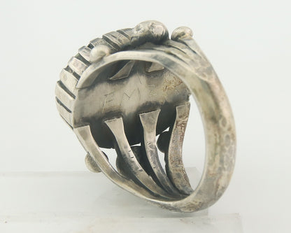 Vintage Ring 925 Sterling Authentic Turpen's Pawn Vault Turquoise Size 11.5