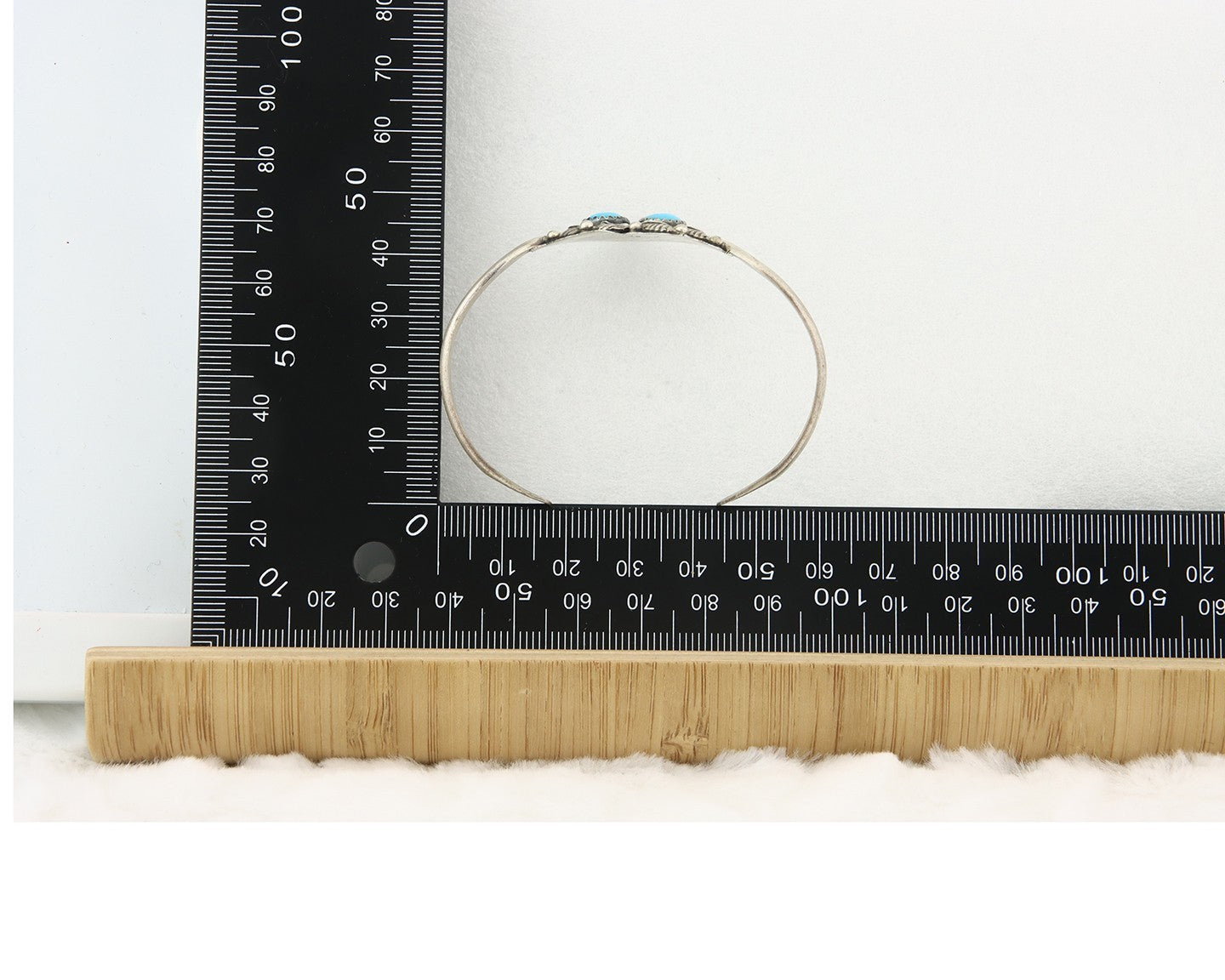 Vintage Navajo Bracelet 925 Silver Turquoise Tranditional Handmade Signed RB