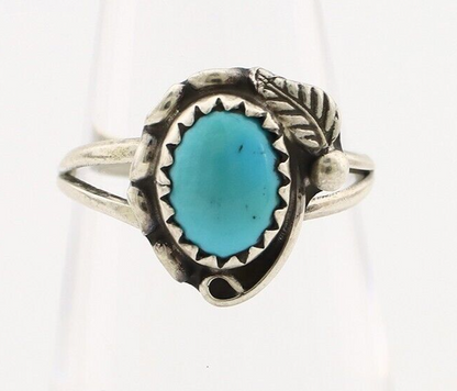 Navajo Ring 925 Silver Turquoise Artist Signed SkyStone Creations C.80's