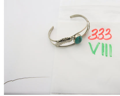 Navajo Bracelet Sterling Silver Turquoise Native American Artist Handmade