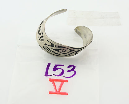 Vintage Hopi Bracelet 925 Silver Handmade Authentic Traditional