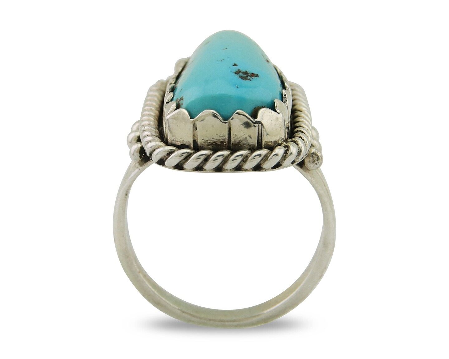 Navajo Ring 925 Silver Turquoise Artist Signed JBJ C.80's – Lorena