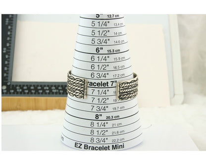 Men's Navajo Bracelet 925 Silver Artist Signed C Montoya Cuff C.80's