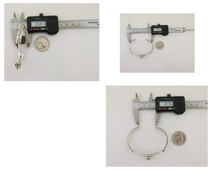 Navajo Bracelet 925 Silver Blue Turquoise Artist Signed Gecko C.80's