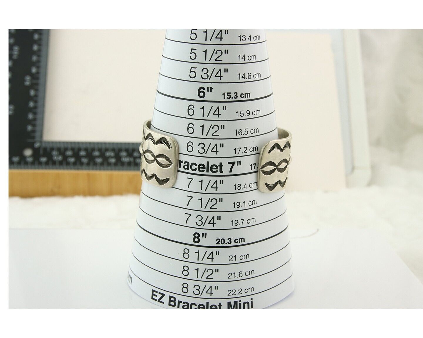 Navajo Bracelet 925 Silver Artist Signed Calvin Spencer Cuff C.80's