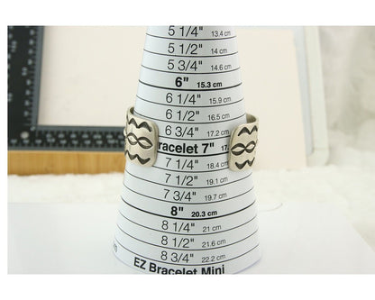 Navajo Bracelet 925 Silver Artist Signed Calvin Spencer Cuff C.80's