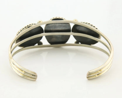 Navajo Cuff Bracelet Sterling Silver Authentic Pink Muscle Native Artist