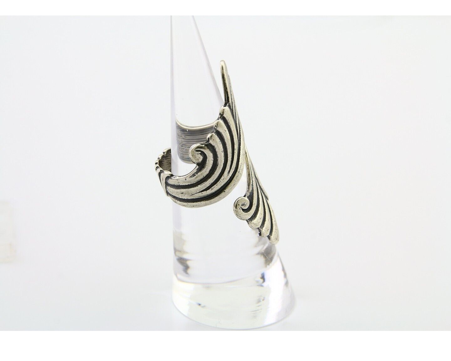 Navajo Adjustable Full Finger Ring 925 Silver Native American Size 5-9 C.80's