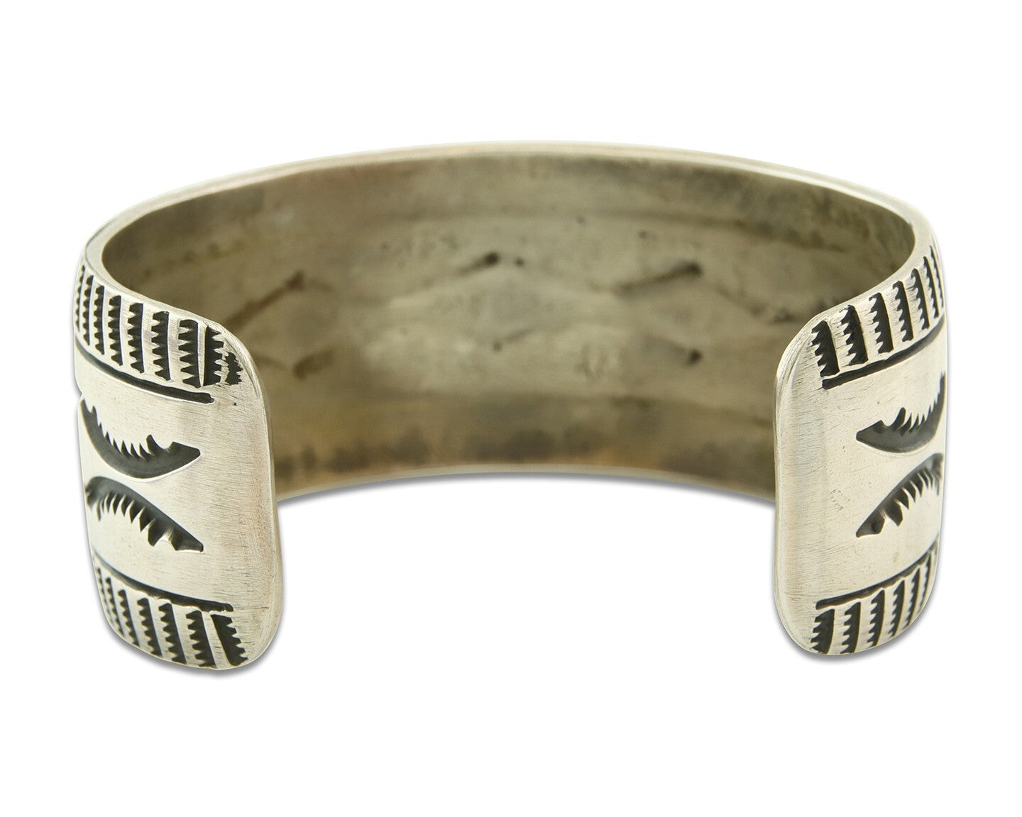 Navajo Bracelet 925 Silver Handmade Cuff 30mm Wide Artist Signed Emerson C.80's