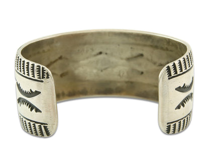 Navajo Bracelet 925 Silver Handmade Cuff 30mm Wide Artist Signed Emerson C.80's