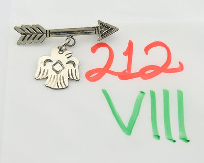 Navajo Pin Sterling Silver Thunderbird Arrow Artist Native American Artist