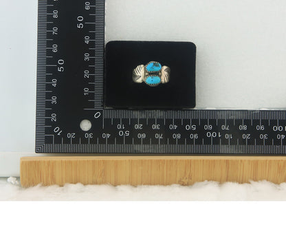 Navajo Ring Sterling Silver Authentic Vintage Turquoise Size 9.5