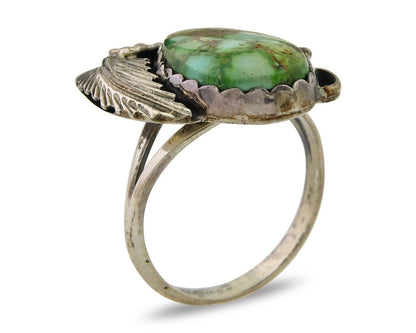 Navajo Ring 925 Sterling Royston Turquoise Native American Artist C.80's