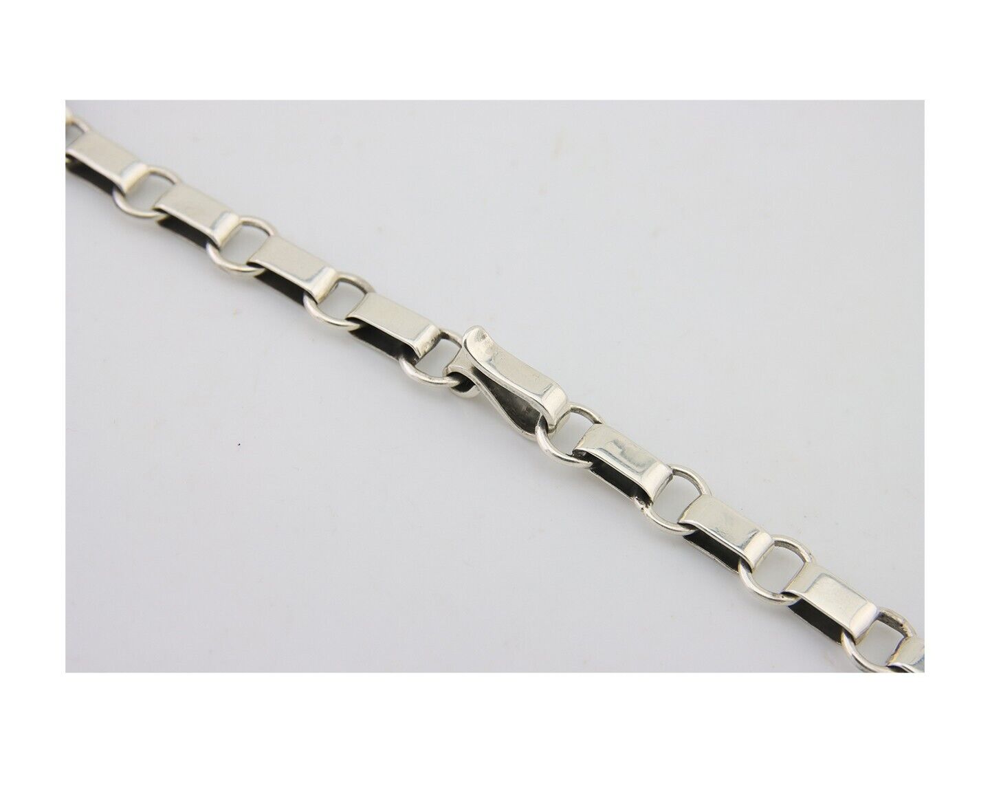 Navajo Turquoise Necklace 925 Silver Natural Blue Native American Artist C.80's