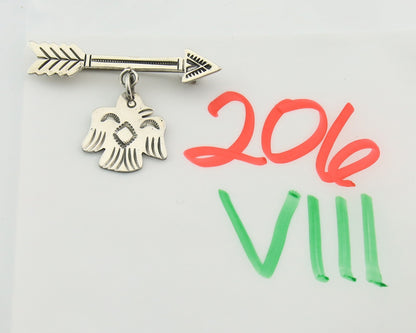 Navajo Pin Sterling Silver Thunderbird Arrow Artist Native American Artist