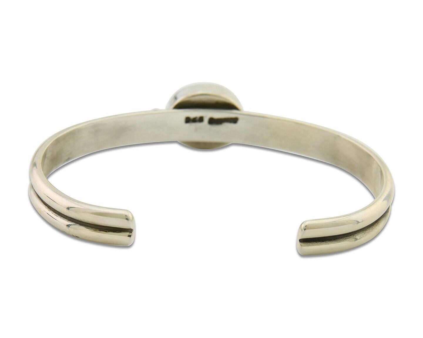 Navajo Cuff Bracelet 925 Silver Turquoise Cuff Native American Artist C.80's