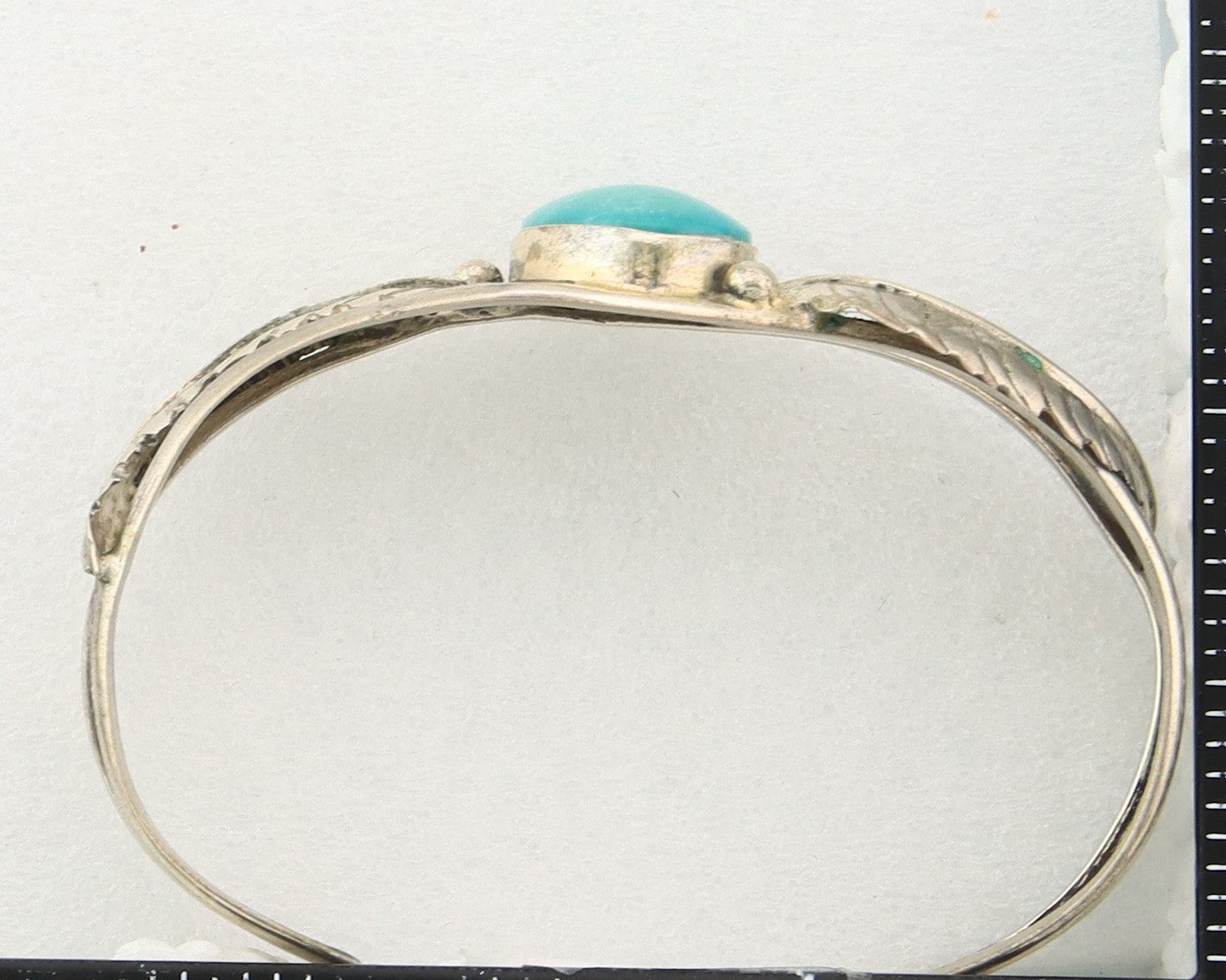 Navajo Bracelet Sterling Silver Turquoise Native American Artist Handmade