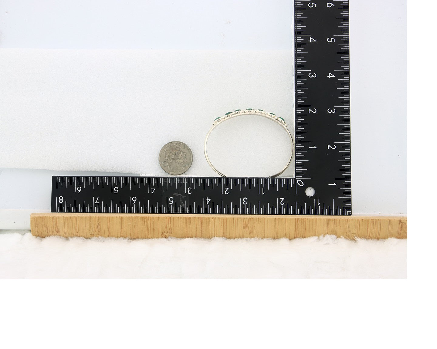 Navajo Cuff Bracelet Sterling Silver Natural Malachite Vintage Signed SS