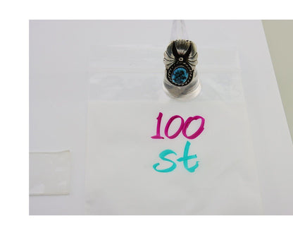 Navajo Ring 925 Sterling Silver Natural Turquoise Artist Signed LT C.80's