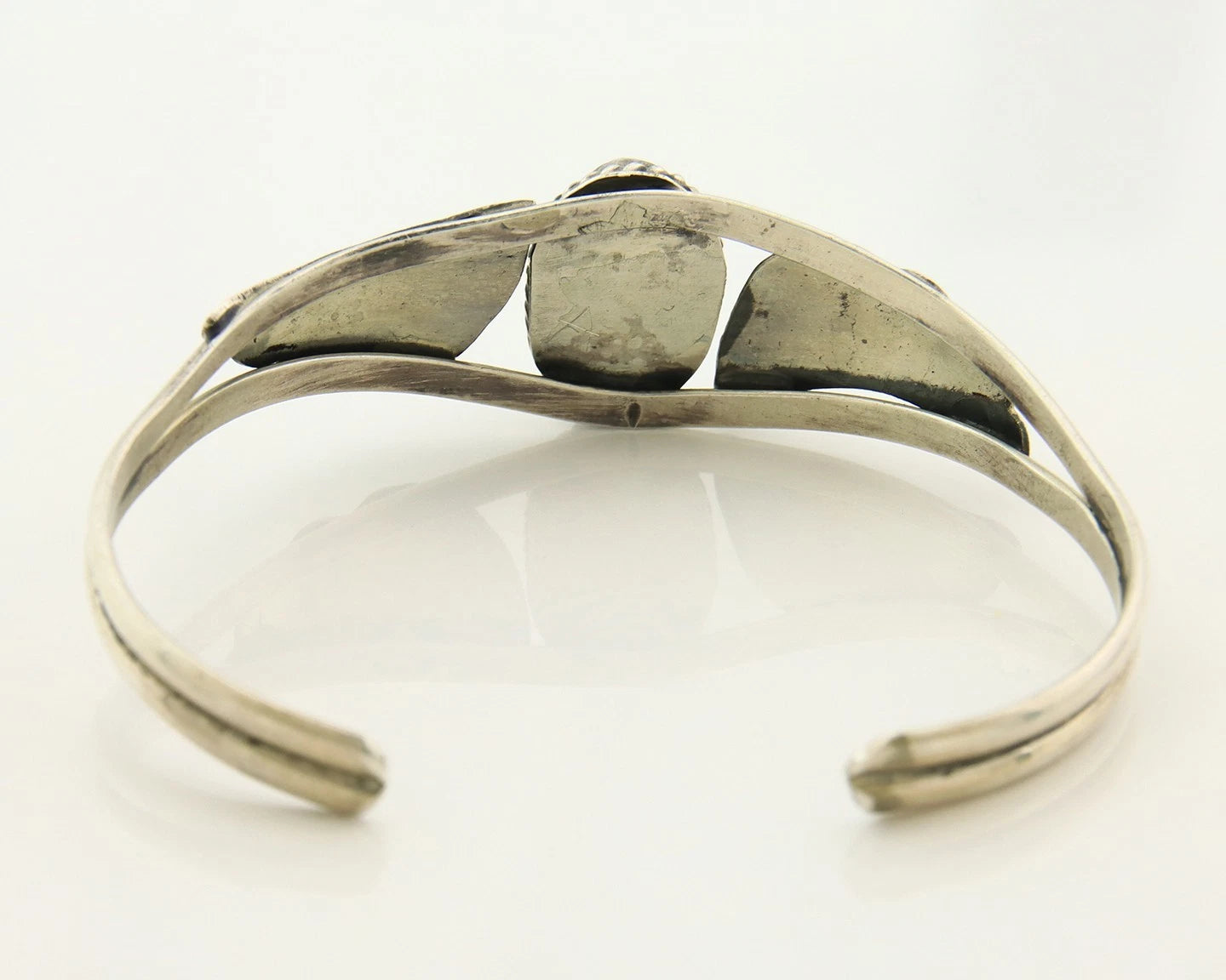 Navajo Cuff Bracelet 925 Sterling Silver Turquoise Vintage Handmade