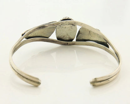 Navajo Cuff Bracelet 925 Sterling Silver Turquoise Vintage Handmade