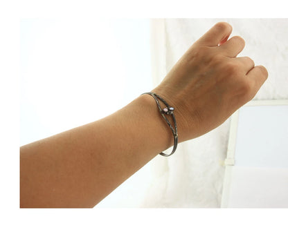 Navajo Cuff Bracelet Sterling Silver Authentic Pink Muscle Native Artist