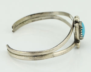 Navajo Slave Bracelet 925 Silver Natural SB Turquoise Native American C.80's