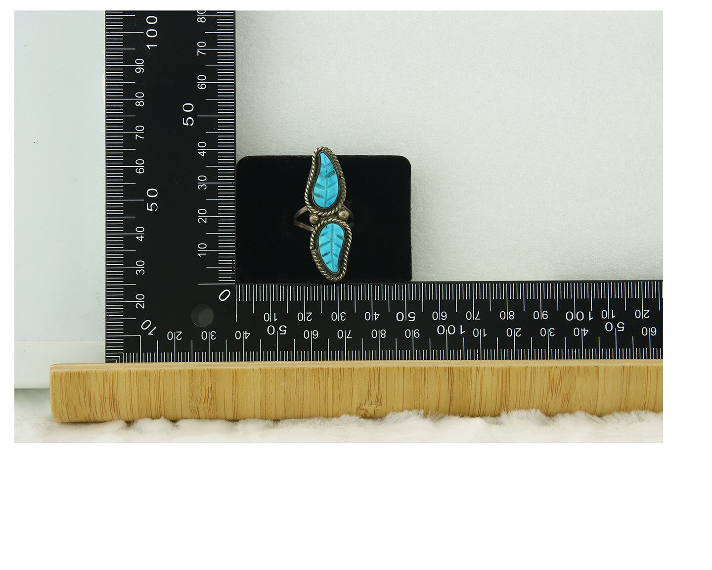 Vintage Navajo Ring 925 Sterling Silver Authentic Turquoise Handmade Size 5.5