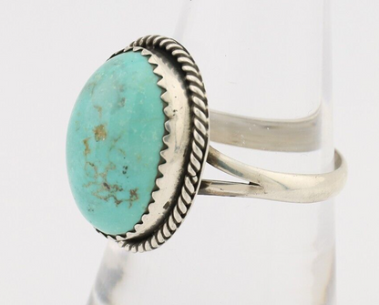 Navajo Handmade Ring 925 Silver Turquoise Native American Artist C.80's