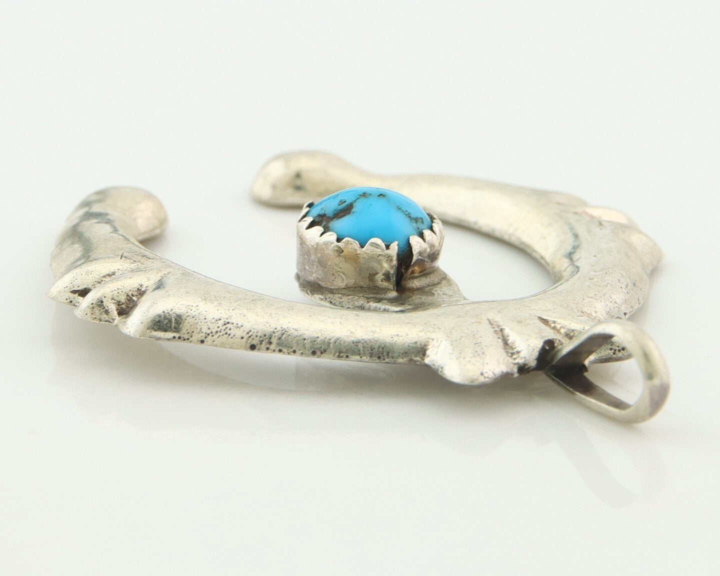 Navajo Sterling Silver Pendant Handmade Authentic Vintage C.80's