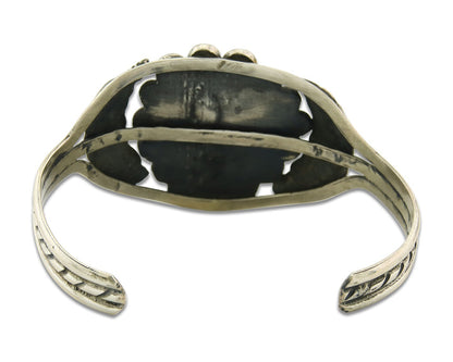 Vintage Navajo Bracelet 925 Silver Turquoise Traditional Handmade Authentic