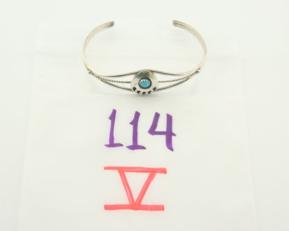 Navajo Bracelet 925 Silver Handmade Animal Claw Cuff Native American Artist C80s