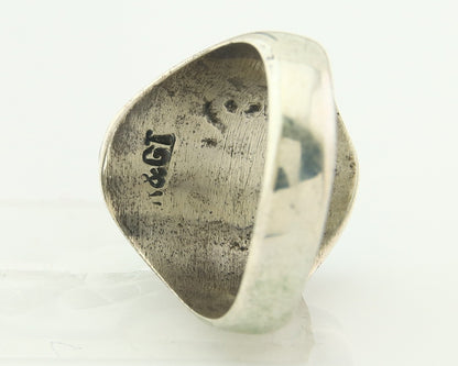 Vintage Zuni Ring 925 Sterling Authentic Natural Gemstone Signed K&GT Size 10