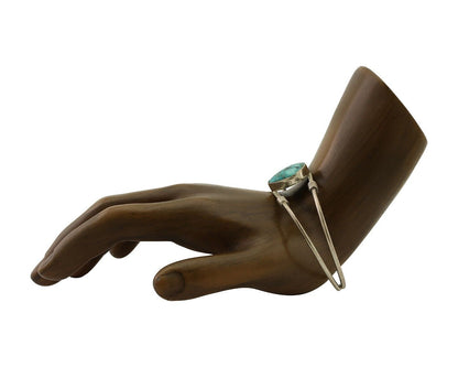 Navajo Bracelet 925 Silver Natural Blue Turquoise Native American C.80's
