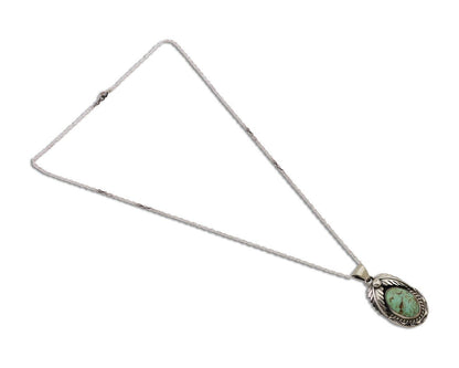 Navajo Necklace Turquoise Necklace 925 Silver Artist Signed SunRise C.80's