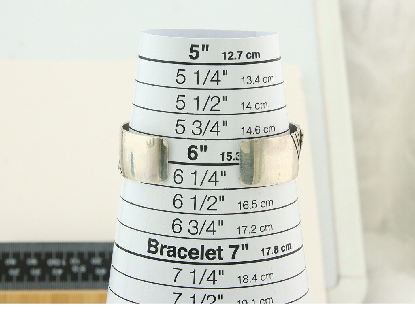 Navajo Bracelet Gold & 925 Silver Handmade 16 mm Wide Signed Thomas Singer C80s