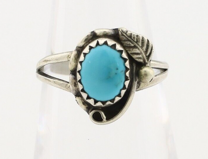 Navajo Ring 925 Silver Turquoise Artist Signed SkyStone Creations C.80's